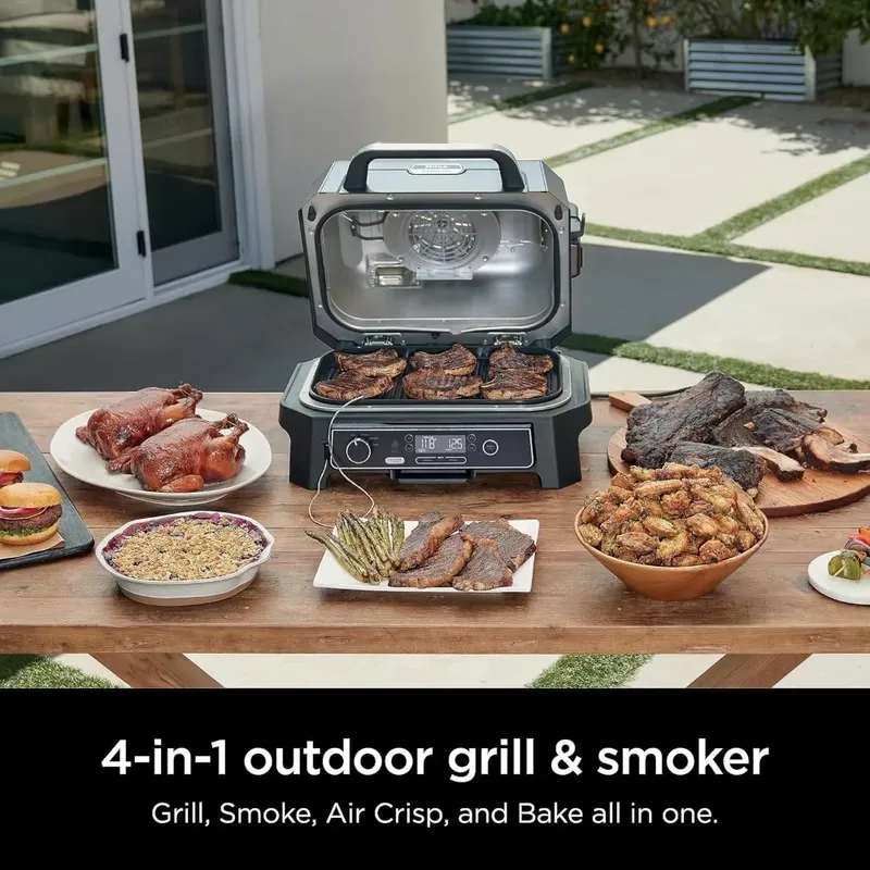 Electric Smoker Bbq - Woodfire ProXL 4-in-1 Outdoor Grill &
