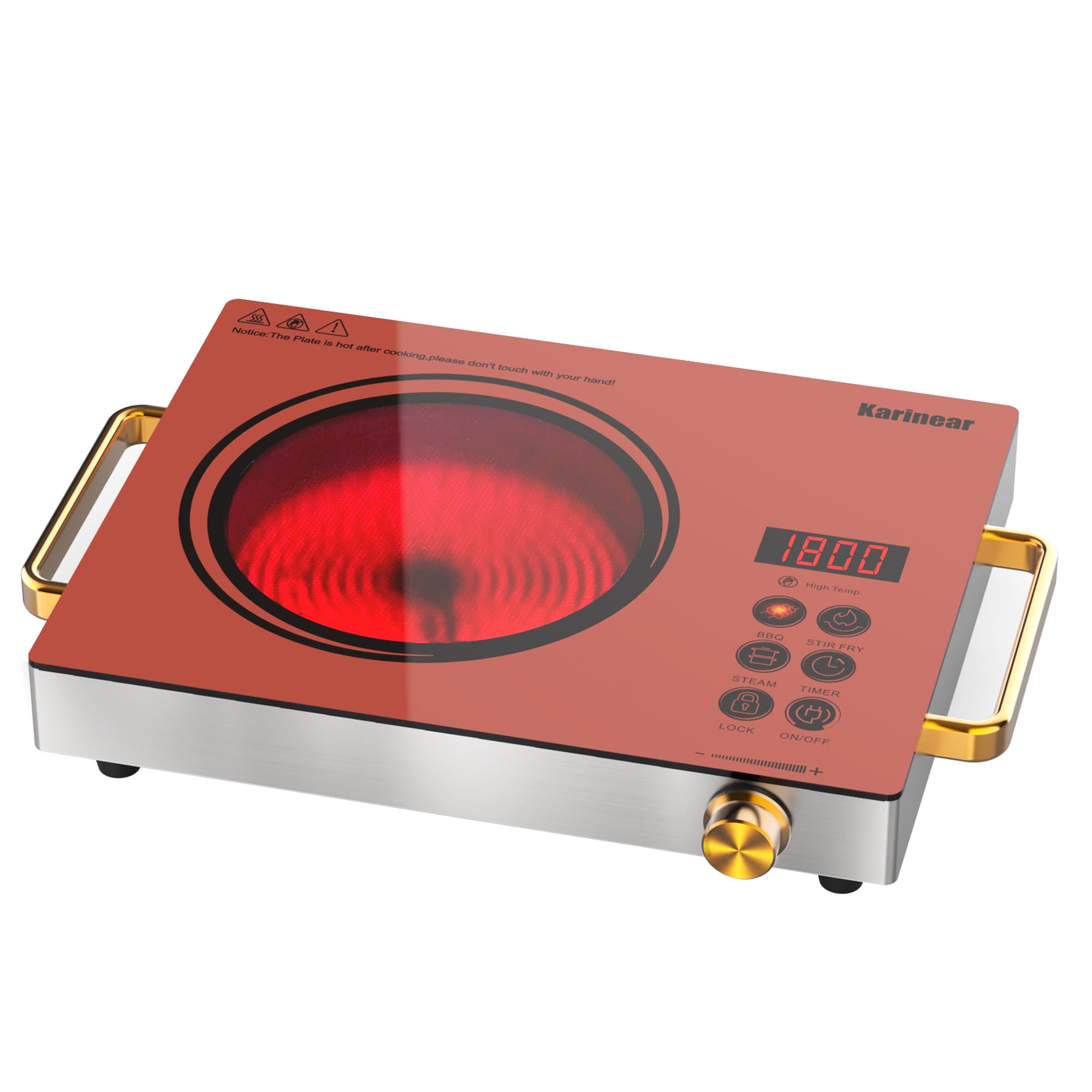 Kitchen Appliances Electric Stove - Karinear Portable Electric Stove 110V, 1800W