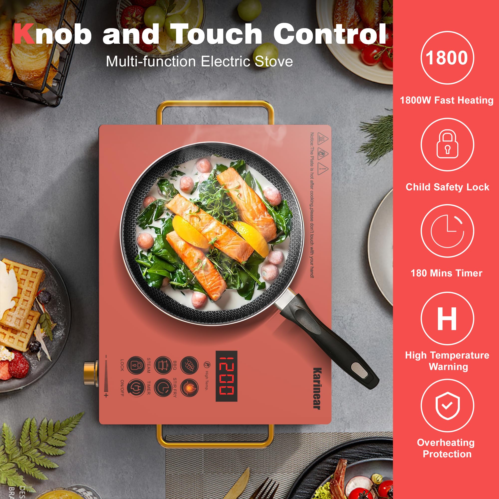 Karinear Portable Electric Sto - Kitchen Appliances Electric Stove 评论和价格